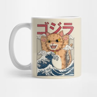 Catzilla In The Great Wave Mug